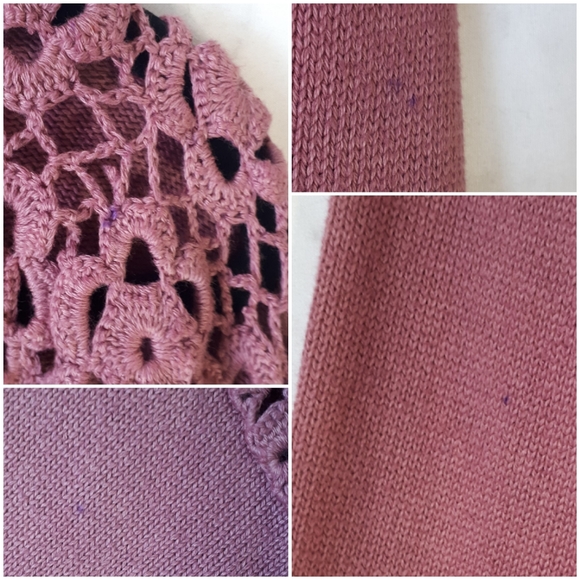 Karuba Crochet Front Top Long Sleeve Crop Cardigan - Picture 4 of 8